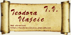 Teodora Vlajčić vizit kartica